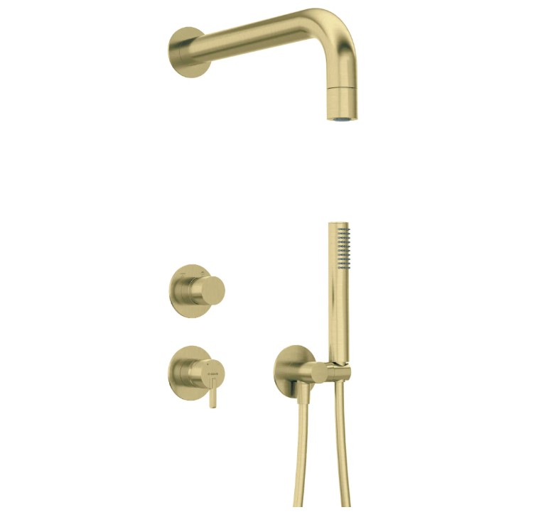 Набор DEANTE SILIA для душа скрытого монтажа (золото мат.)