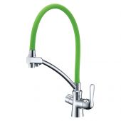 Смеситель Lemark Comfort LM3070C-Green для кухни с подключением к фильтру с питьевой водой (цвет хро