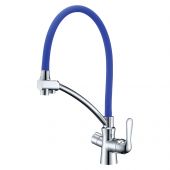 Смеситель Lemark Comfort LM3070C-Blue для кухни с подключением к фильтру с питьевой водой (цвет хром