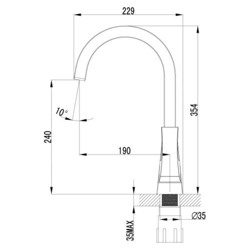 Смеситель Lemark Unit LM4555C для кухни (цвет хром)