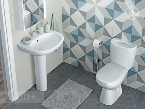 Унитаз-компакт Santek Анимо с диагональным выпуском, эконом 1WH110032