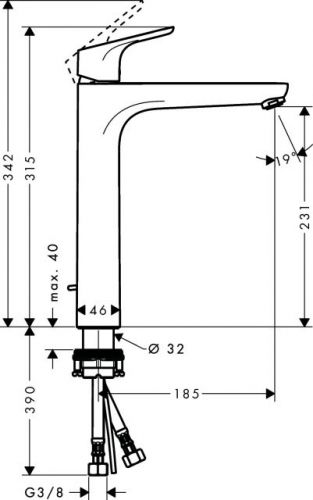 Смеситель для раковины Hansgrohe Focus 230 31531000 (цвет хром)