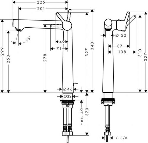 Смеситель для раковины Hansgrohe Talis S 72115000 (цвет хром)