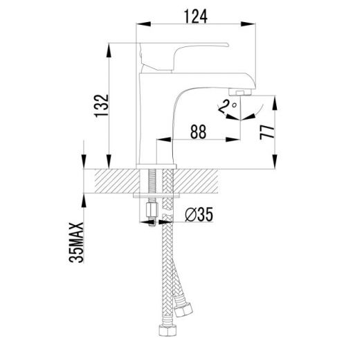 Смеситель Lemark Plus Factor LM1606C для раковины (цвет хром)