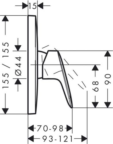 Смеситель для душа Hansgrohe Logis 71605000 (цвет хром)