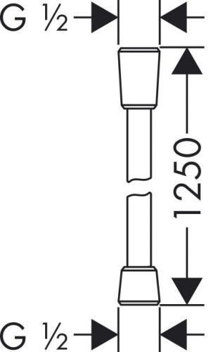 Шланг для душа Hansgrohe Isiflex 1,25м 28272000